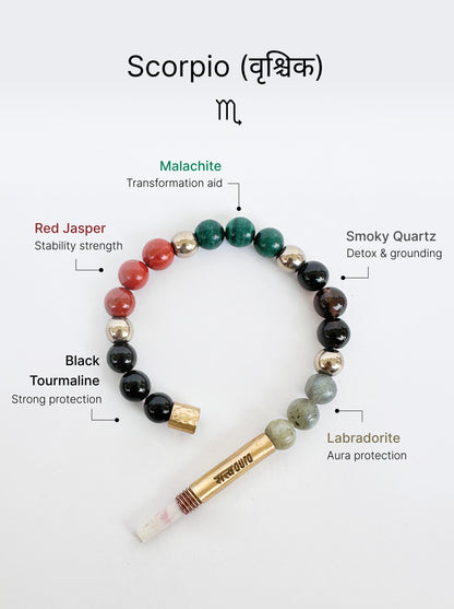 Scorpio Crystal Bracelet with Manifestation Lock