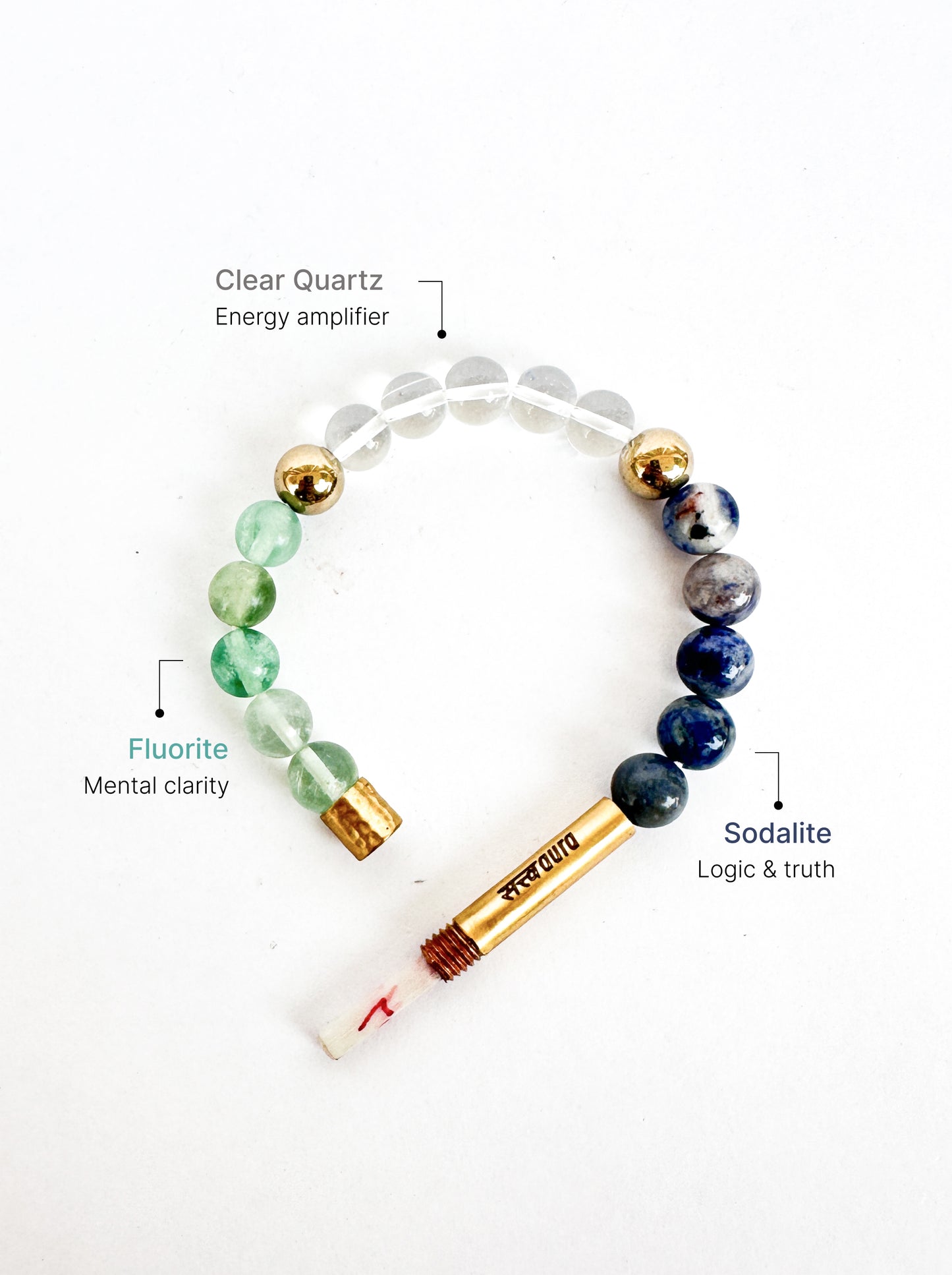 Study Success Pro Crystal Bracelet with Manifestation Lock