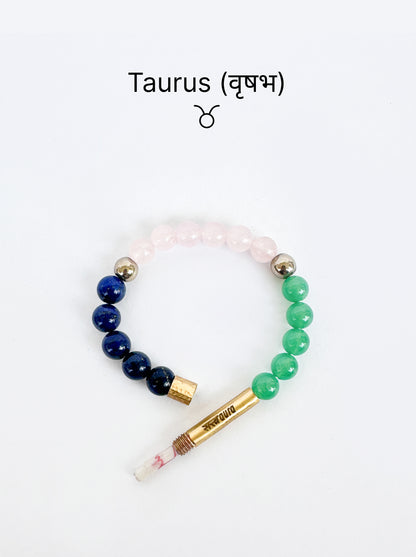 Taurus Crystal Bracelet with Manifestation Lock