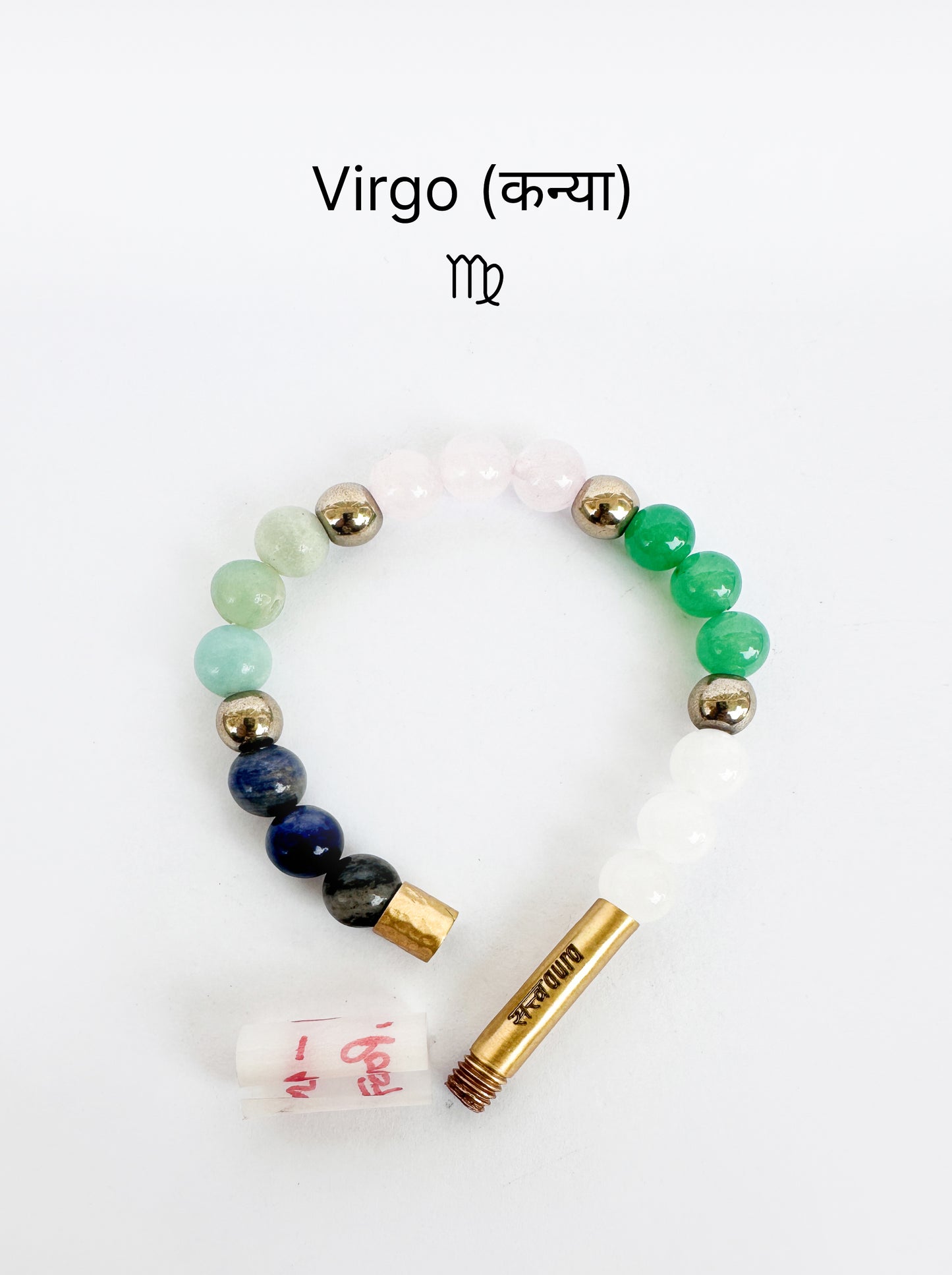 Virgo Crystal Bracelet with Manifestation Lock