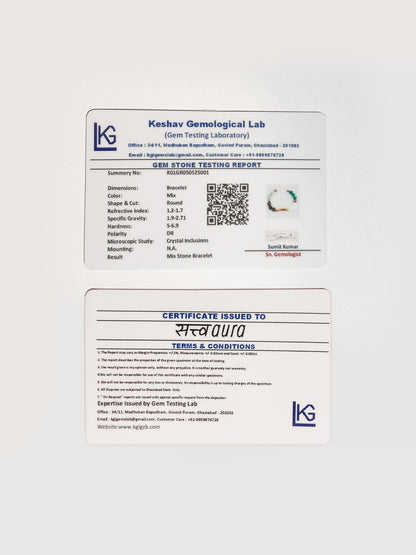 Virgo Crystal Bracelet with Manifestation Lock