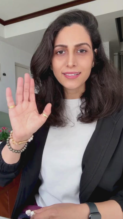 Ruling Number 6 Crystal Bracelet with Manifestation Lock