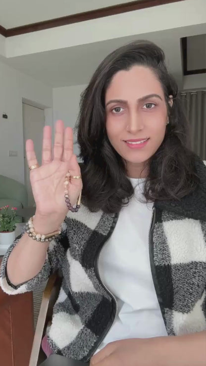 Ruling Number 3 Crystal Bracelet with Manifestation Lock